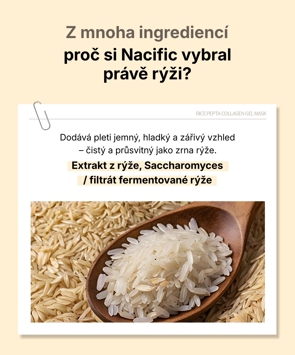 1.1. NACIFIC Rice Pepta Collagen Gel Mask